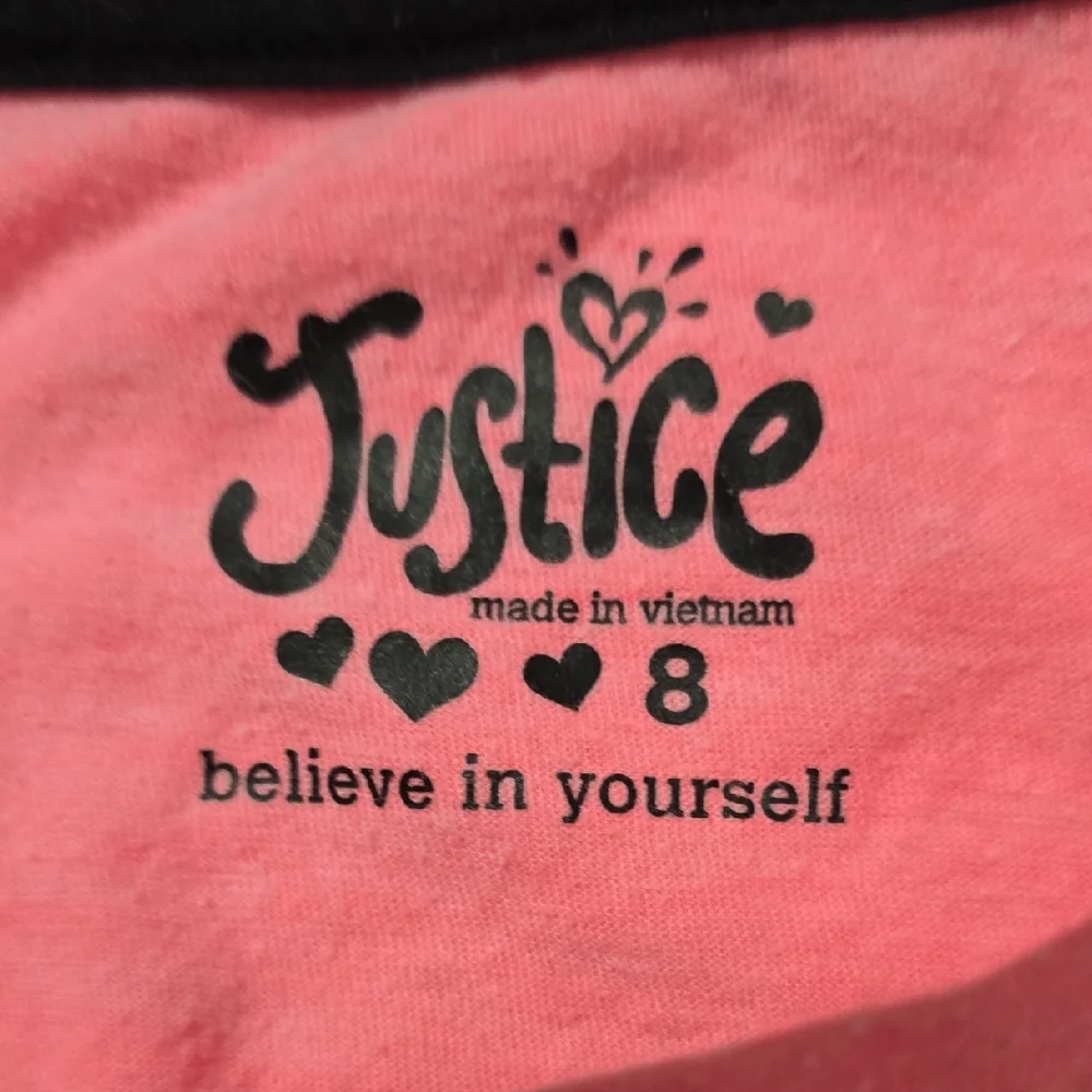 Justice Pink and White Dance Costume with Star Design‎